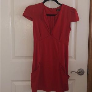 Shez cute red mini dress